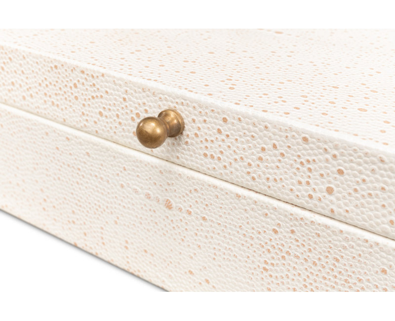 Gatsburg Handmade Decorative Box, White