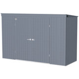 Arrow Elite Steel Storage Shed, 10x4, Anthracite