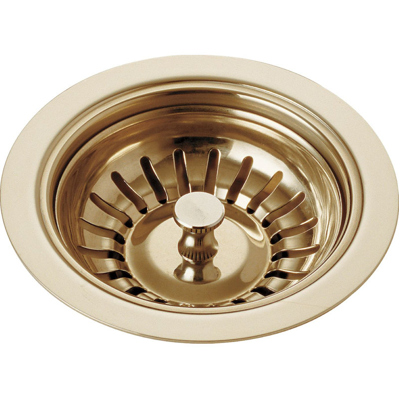 4.5" Basket Strainer, Brilliance Polished Brass