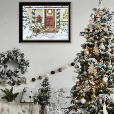 Wall Art For Home Decor - Bedroom, Living Room, , Black Framed, Multicolor, Wood + Paper, 18" X 14" 1 4U Bedroom 18"X14"X1