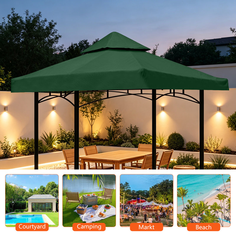 Abri de remplacement pour pavillon de jardin, Vert