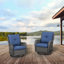 Swivel and sliding wicker patio chairs-2117509930-2117509975