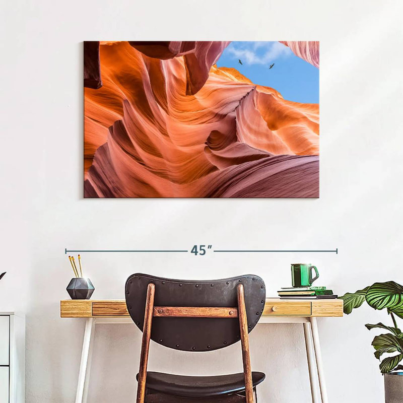 Vue du ciel d'Alvord Antelope Canyon
