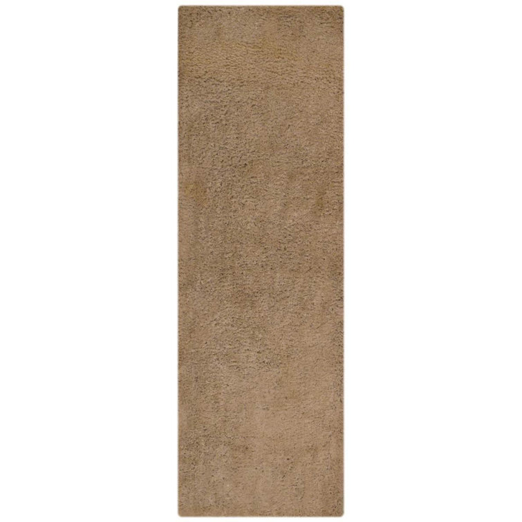 Henricks HAND TUFTED SHAG POLYESTER ECO-FRIENDLY AREA RUGS, White Colour, Solid Design