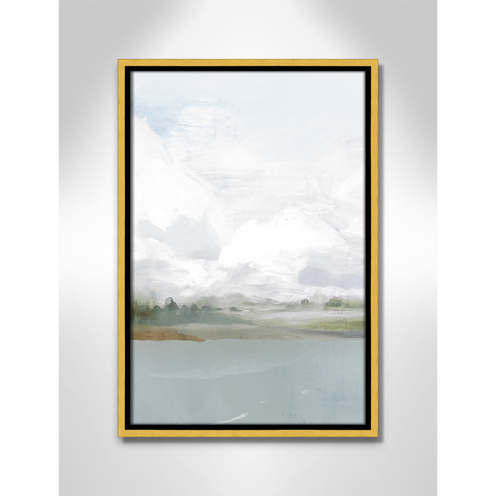 All Shore, Gold, 19.5" H x 13.5" W