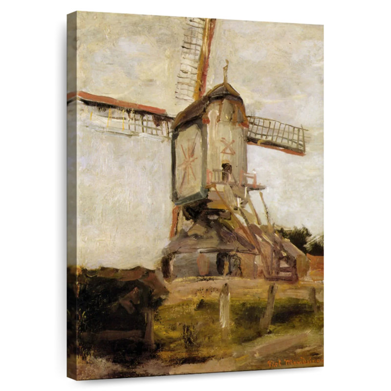 Poteau de poteau à Heeswijk vue arrière, H 39 po x l 26 po
