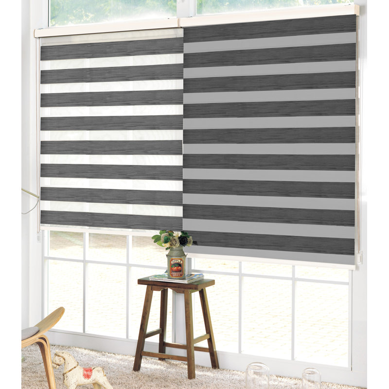 Room Darkening Roll-Up Shade, Brown, 27"W x 84"L