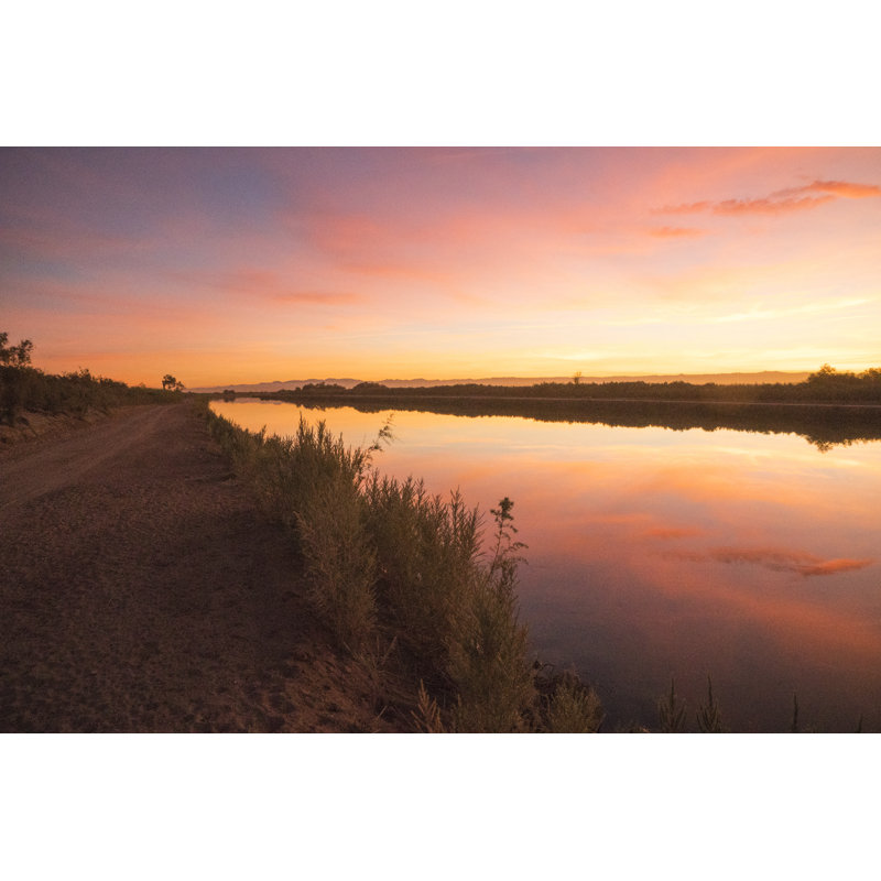 Canal Sunset - Wrapped Canvas Print, 51cm H x 76cm W x 3.8cm D