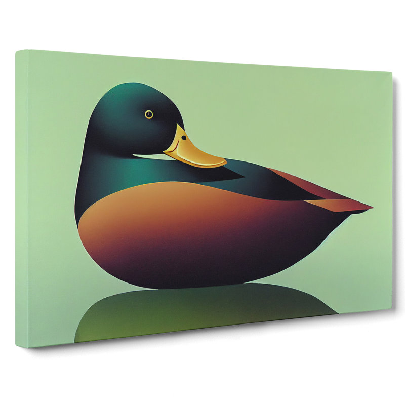 Exhilarating Duck - Wrapped Canvas, 35cm H x 50cm W x 3cm D