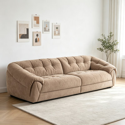 French-style Minimalist Khaki Sofa