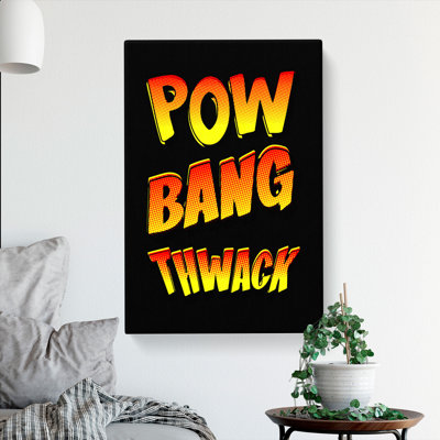 Pow Bang Thwack - Wrapped Canvas