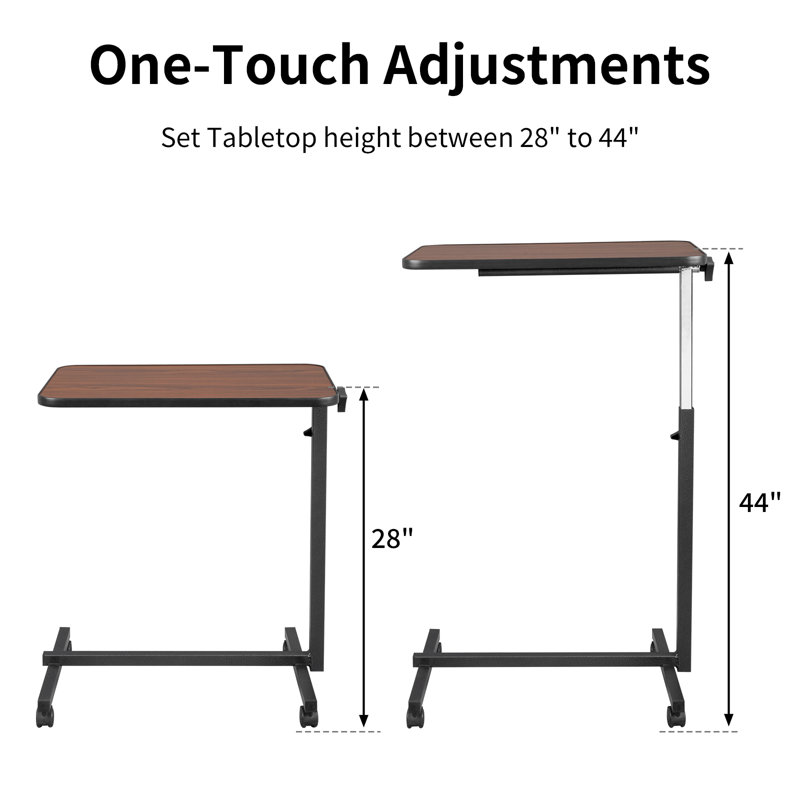 Adjustable Height Iron Computer Desk