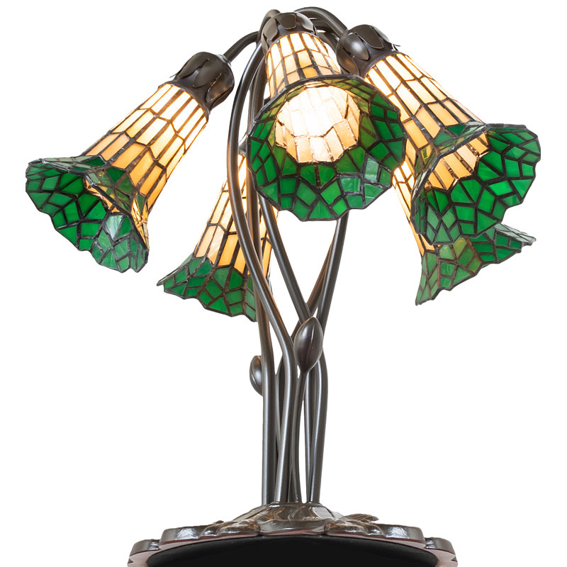 Table Lamp, Green/Amber