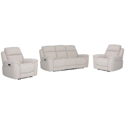 Canapé inclinable électrique et deux fauteuils inclinables Minnis
