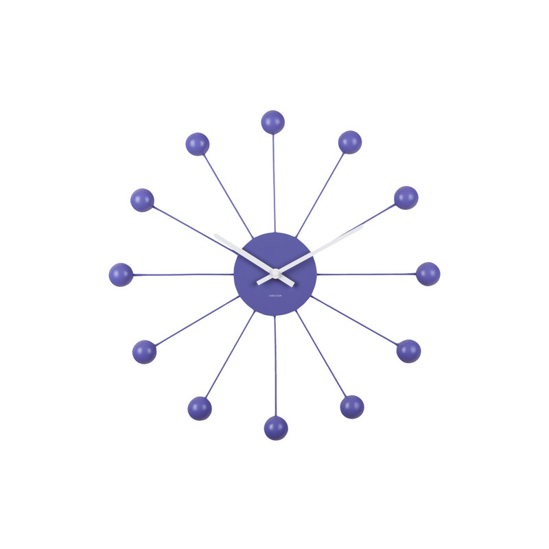Iron Wall Clock, Purple