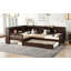 Lit plateforme en L simple avec lit gigogne et lit gigogne en bois massif avec tiroirs et tablettes de rangement-937267686