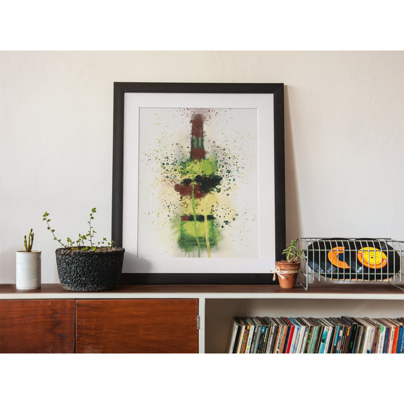 Irish Whiskey Bottle - Single Picture Frame Print