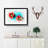 Two Red Bell Peppers in Abstract - Picture Frame Graphic Art Print-55777547-55777549