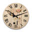 Horloge murale en bois massif Uniontown-523397751