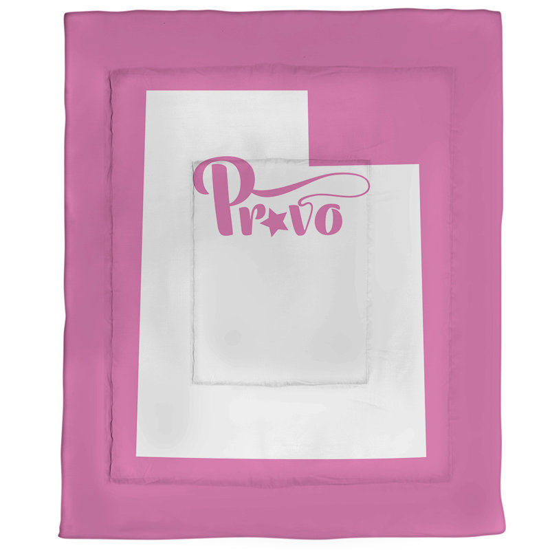 Utah Polyester Comforter, Queen Comforter, Pink