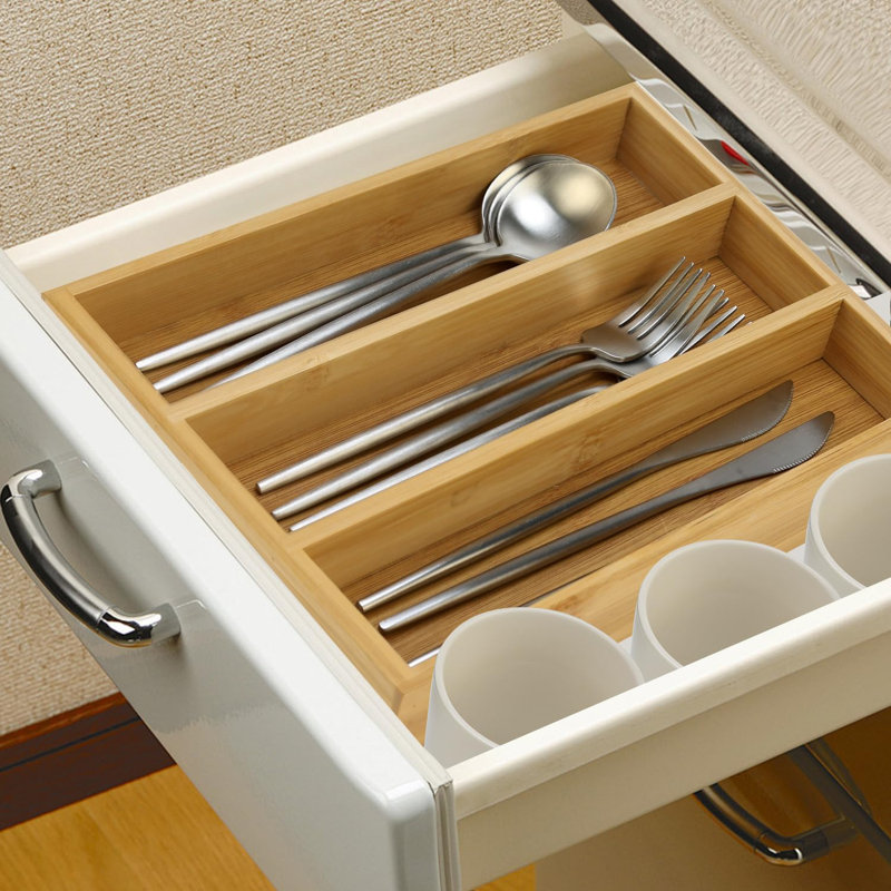 Porte-ustensiles de cuisine en bambou