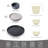12 Piece Stoneware Dinnerware Set - Service for 4-492841288