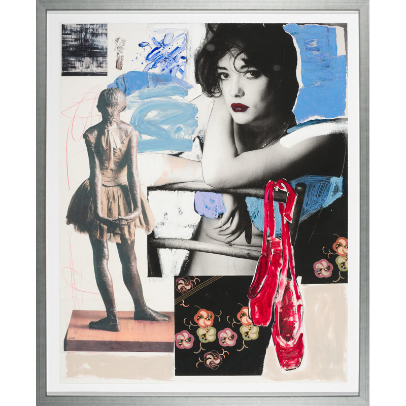 «Ode to the French Girl» par Elige - peinture encadrée sur papier