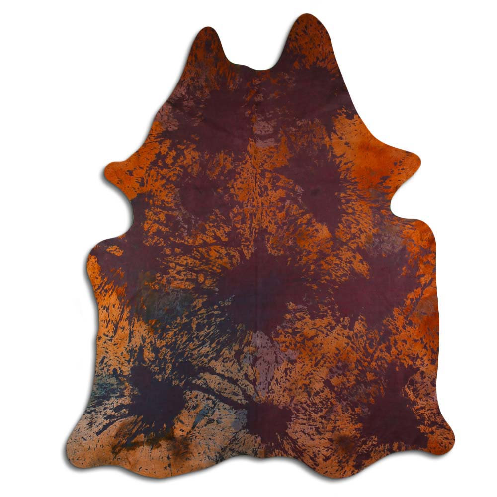 Foundry Select ACID WASHED HAIR ON Cowhide RUG DISTRESSED COLORFUL 3 ...
