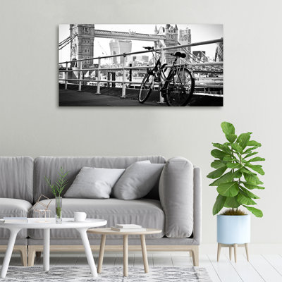 Bike In London - Wrapped Canvas Print