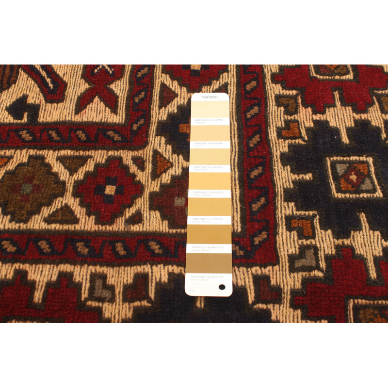 Brun/jaune noué à la main en Tapis décoratif laine de conception unique 4 pi 2 po x 6 pi 2 po Brayana