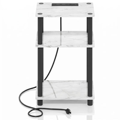  Table de bout à 3 niveaux avec port de chargement USB Type-C Just