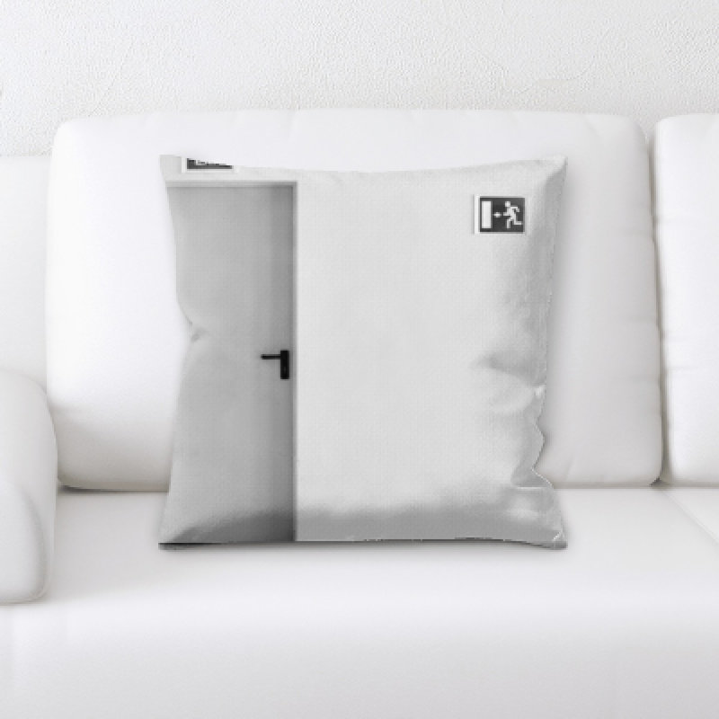 Microsuede Reversible Throw Pillow