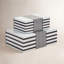 Decorative Storage Boxes - Contemporary Black and White Striped Wooden Boxes for Photos, Jewellery, Trinkets - Box Decor Gift Idea