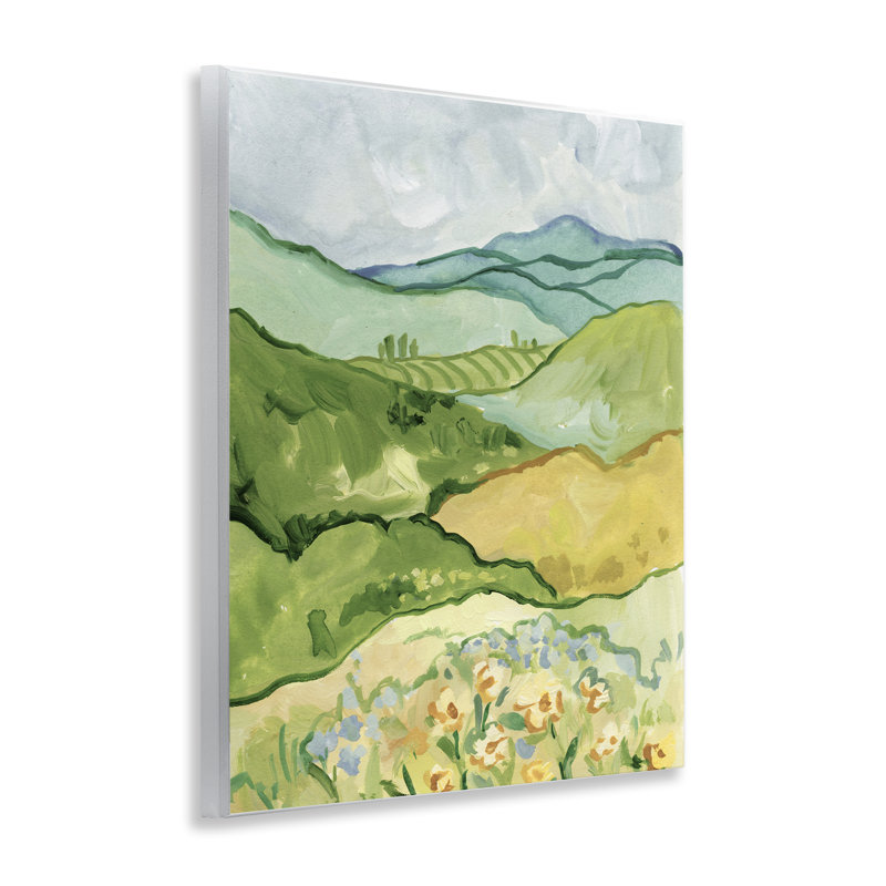 «Green Meadow Rolling Hills», art mural par Victoria Barnes