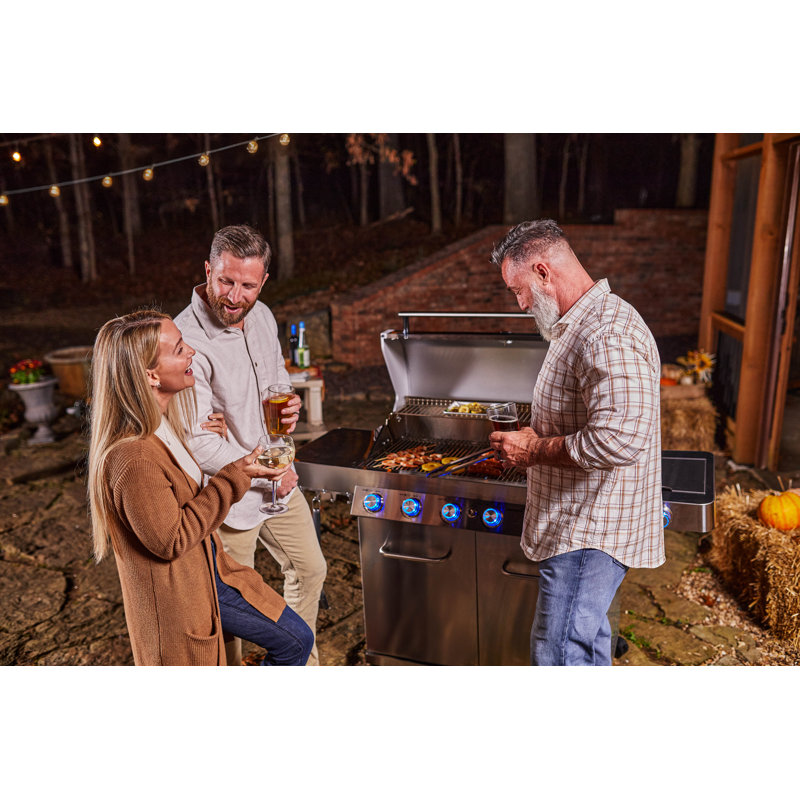 🔥 Monument Grills 77352, Full Stainless Steel 6+1 Burner Propane Gas Grill with Rotisserie Kit, 84,000 BTU 🍗 – Perfect for Family BBQs & Holiday Gift 🎁