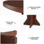 Extendable Solid Wood Base Dining Table