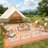 Reversible Outdoor Rug 8x10ft, Orange/White - Waterproof UV Resistant Plastic Straw Mat, Easy Clean, Portable Patio Carpet for Garden, Backyard, Camping, Beach - USA-1610733152-1610733181