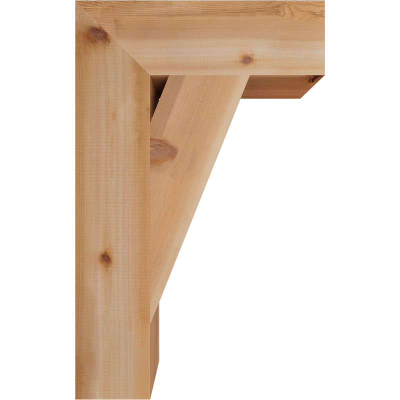 Support de bloc traditionnel, Cèdre rouge de l'Ouest (lisse), H 32 po x l 5,5 po x P 20 po