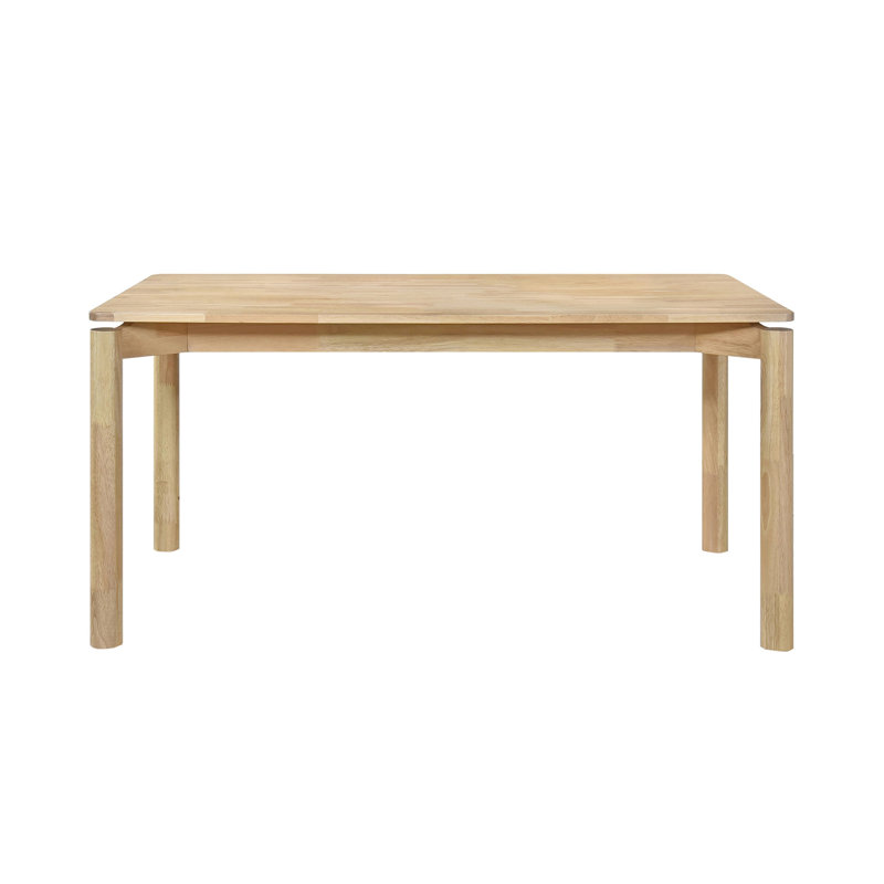 59-Inch Rectangular Dining Table, White Washed