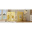 Lit mezzanine double pour enfant avec guirlande lumineuse à DEL, jaune primevère