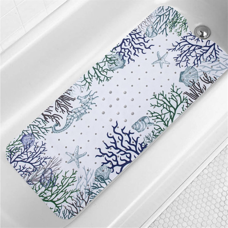 Tapis de bain antidérapant 40 x 16 Seahorse