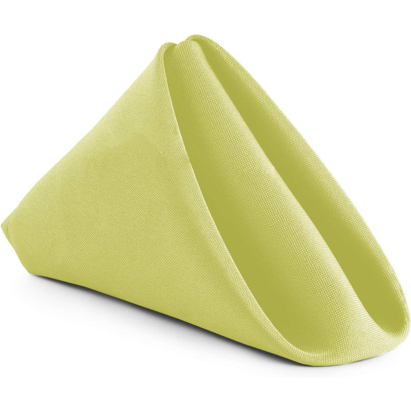 Amiin Square No Pattern Polyester Table Accessory, Yellow
