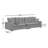 Catasha 116'' Square Arms CAL117 Compliant Sofa-620777764