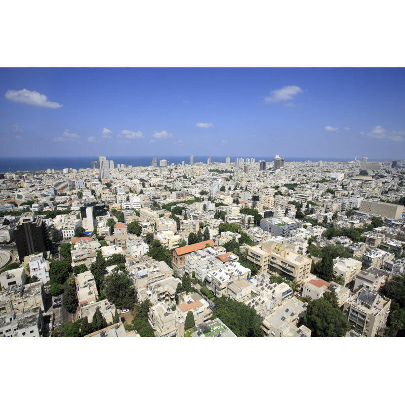 Tel Aviv-Yafo City - Wrapped Canvas Print, 51cm H x 76cm W x 3.8cm D