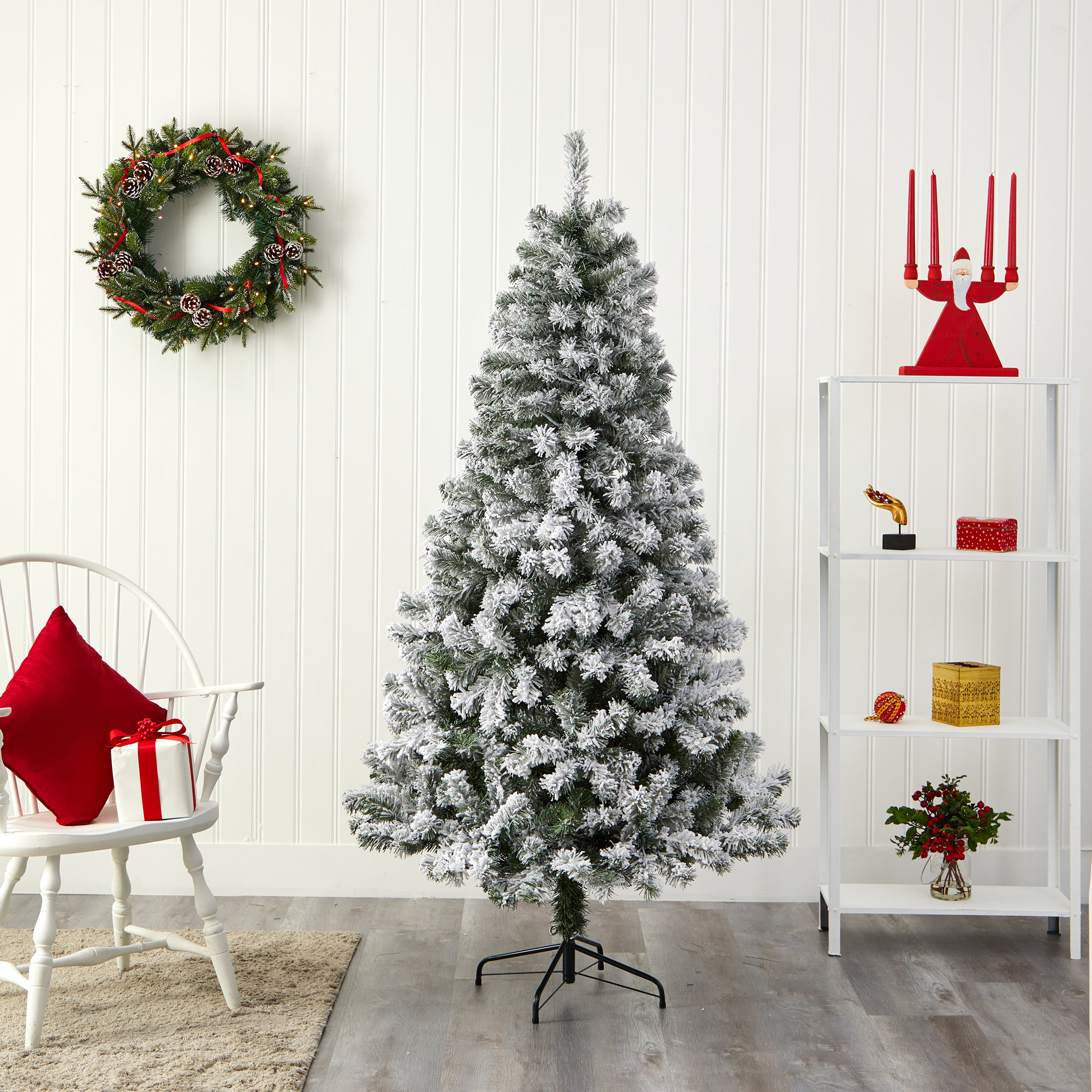 Artificial Spruce Christmas Tree, 6' H