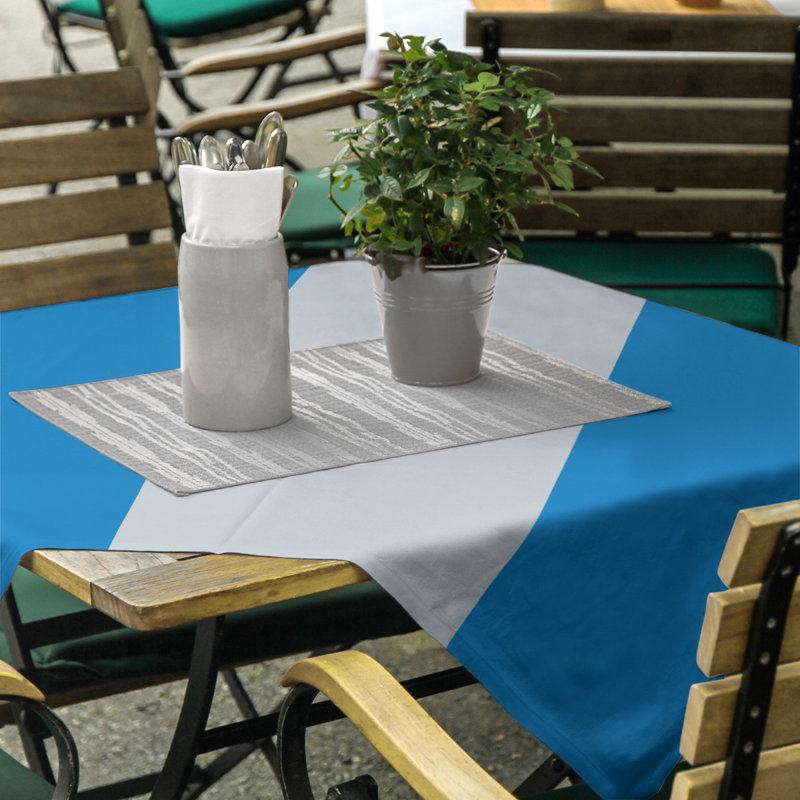 Nappe basket Orlando, Bleu / argenté / bleu