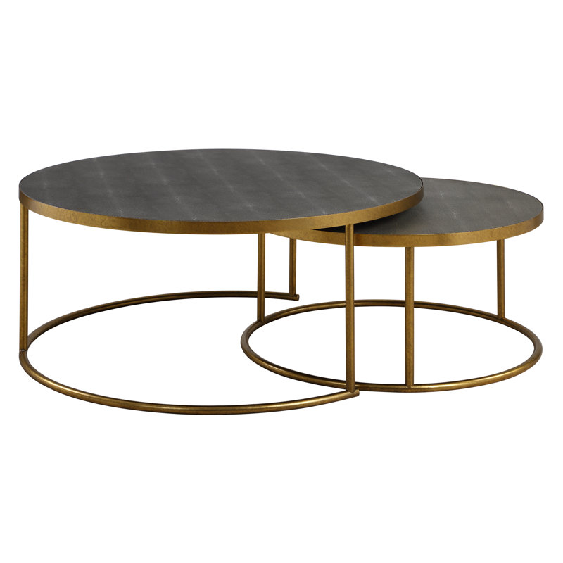 Mercer41 Rudin Gray Nesting Coffee Tables