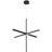 Vega LED Pendant - Black Finish-1162047882