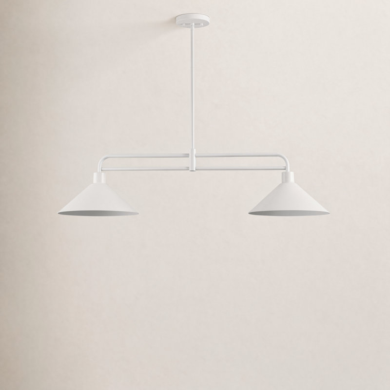 Fayra Industrial Linear Pendant, White
