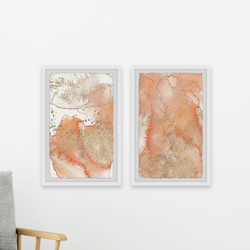 Diptyque tectonique, H 12 po x l 8 po